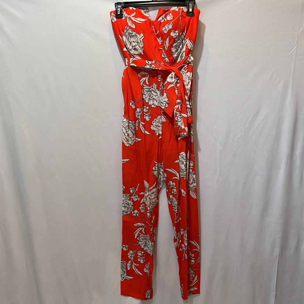 Yumi Kim Hot to Trot Red Carnation Jumpsuit Small S